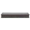 Small Rustic Beaded Wood Floating Wall Shelf - Black